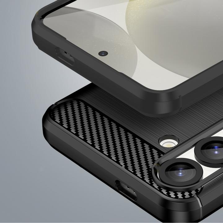 Image du produit Hurtel Carbon Case Flexibles Silikon für Xiaomi 15 Ultra - Schwarz (Xiaomi 15 Ultra)