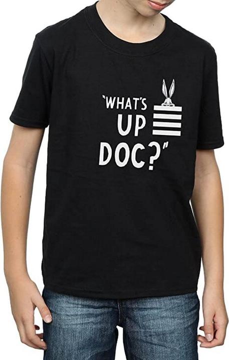 Image du produit Looney Tunes T-shirt en coton rayé pour garçons What's Up Doc Bugs Bunny (140, 146)