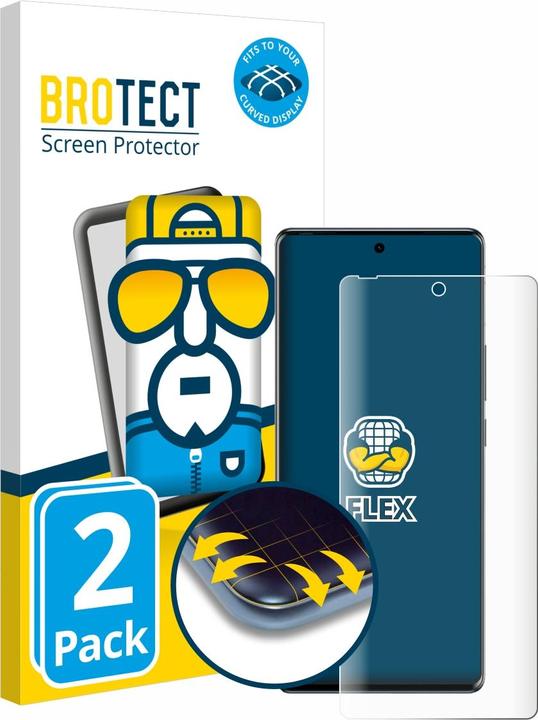 Actual product image BROTECT Full cover screen protector (2 Piece, Tecno Spark 20 Pro)