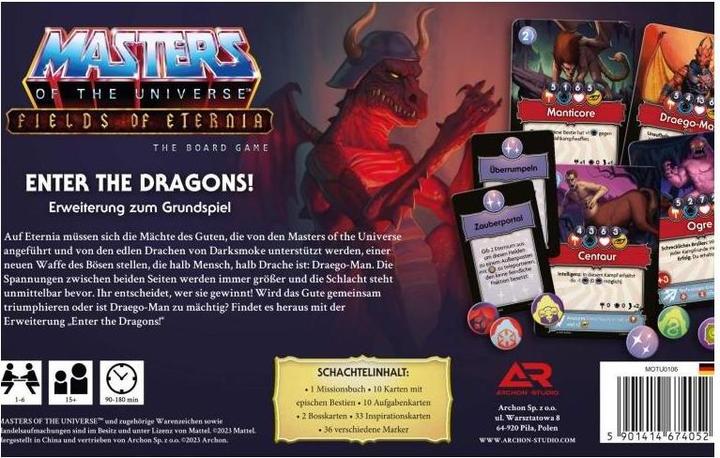 Actual product image Archon Studio ARCD0013 - Masters of the Universe: Fields of Eternia - Enter the Dragons (EN Expansion) (German)