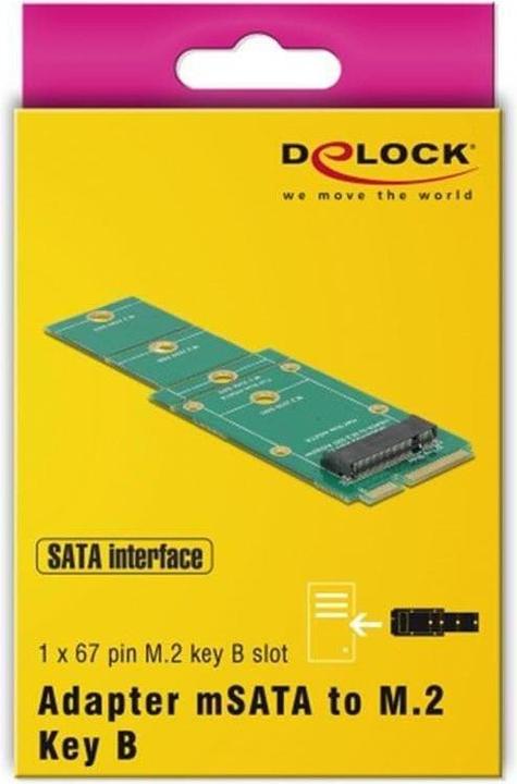 Produktbild Delock M.2 NGFF zu mSATA Adapter