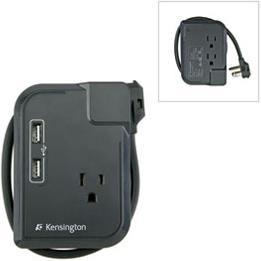 Image du produit Kensington Travel Portable Outlet (x3) avec port USB (x2)