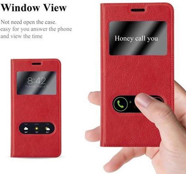 Produktbild Cadorabo Book mit View Doppelfenster Cover (Apple iPhone X)