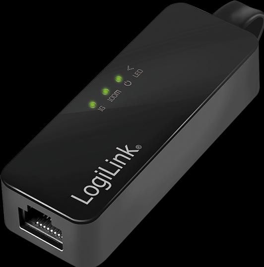 Actual product image LogiLink Gigabit adapter (USB, RJ45 (1x))