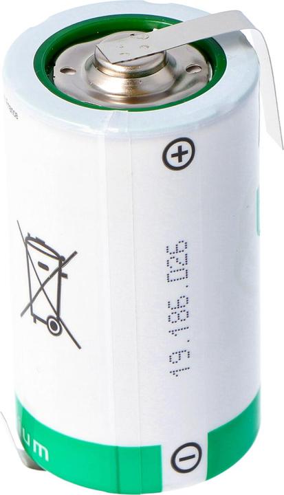 Actual product image Saft Battery LSH 20 with Z solder tags (1 pcs., D, 13000 mAh)