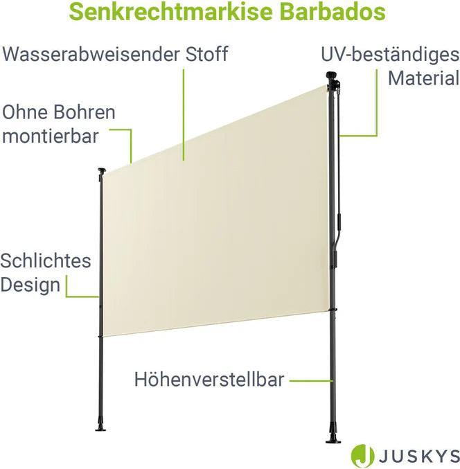 Image du produit Juskys Senkrechtmarkise Barbados (2 m)
