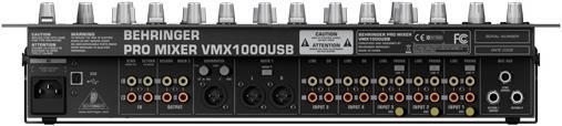 Actual product image Behringer VMX1000USB, 7-channel mixing console, USB connection (Studio- and Livemixer)