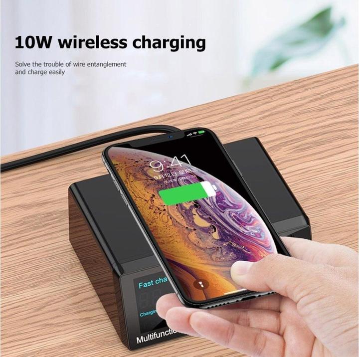 Productafbeelding PowerGuard 8-Fach Wireless Multi Function Charger (100 W)