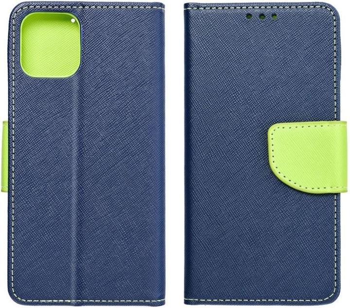 Actual product image NoName Book case OEM FANCY Book case for SAMSUNG A12 navy/lime (Oppo A12)
