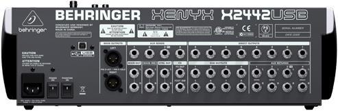 Produktbild Behringer XENYX X2442USB, Mischpult mit Effekten u. USB (Studio- und Livemixer)
