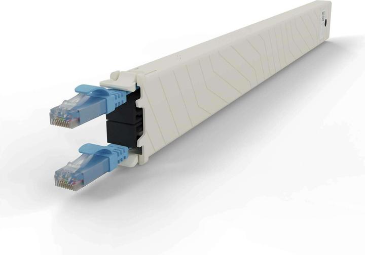 Produktbild PATCHBOX one / Cassette / 8RU / Cat 6A, UTP, 0.8 m, Blau (UTP, CAT6a, 0.80 m)