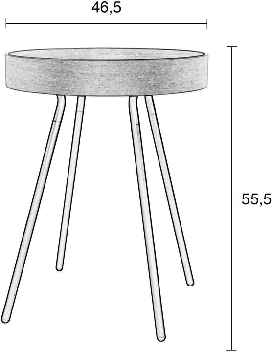 Actual product image Zuiver Tray (46.5 x 46.5 x 55.5 cm)