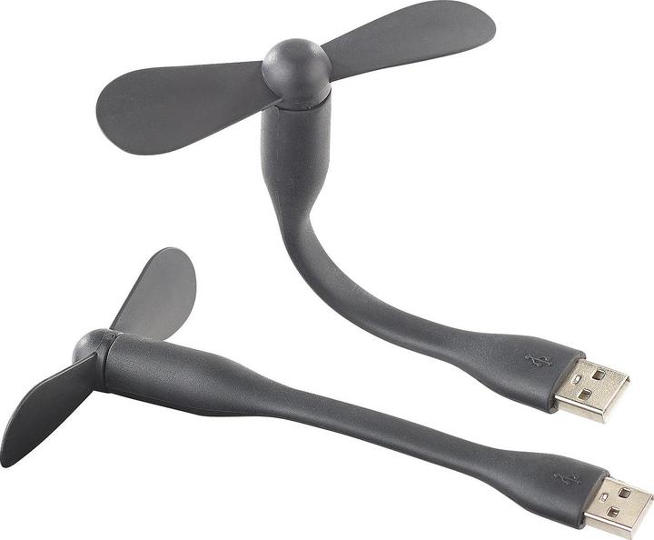 Produktbild Callstel 2er Pack Flexibler USB-Ventilator für PC, Notebook, Laptop, Powerbank (25 dB)