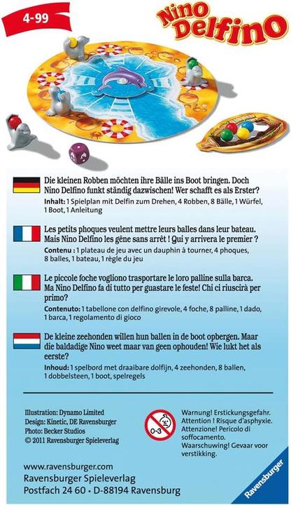 Produktbild Ravensburger Nino Delfino (Deutsch, Französisch, Italienisch)