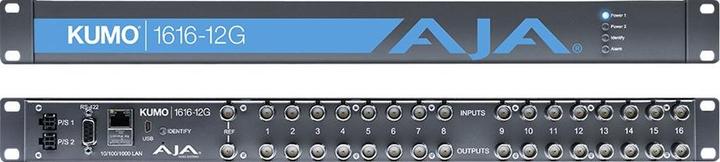 Actual product image AJA Video KUMO Compact 16x16 12G-SDI Router