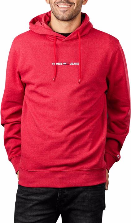 Produktbild Tommy Hilfiger Tommy Jeans Straight Logo Hoodie deep crimson (M)