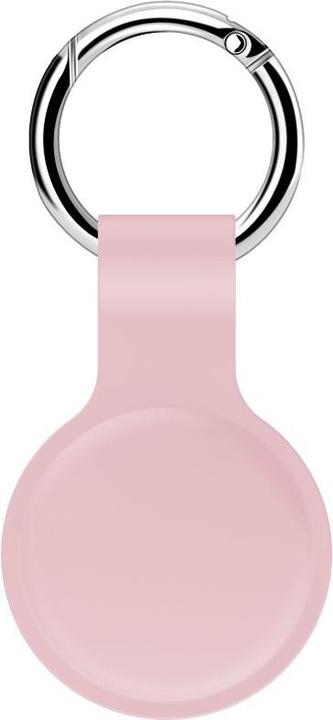 iCarer 2er-Set AirTag Schlüsselanhänger Hülle – Silikon Case, Pink (XYSK002-PK)