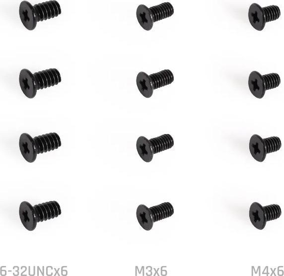 Actual product image Alphacool AGZ Core Push Mounting 50mm M3/M4/UNC 6-32 Set 4x