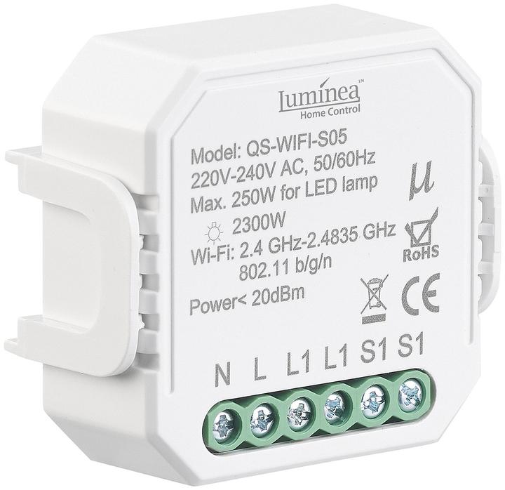 Produktbild Luminea WLAN-Unterputz-Lichtschalter