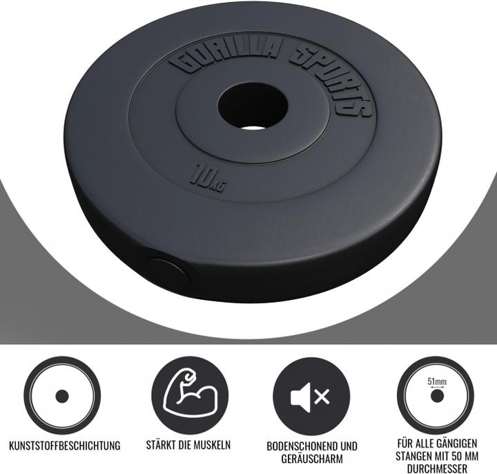 Actual product image Gorilla Sports Weight plate Olympia (1 x 10 kg)
