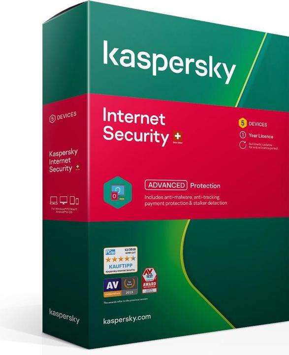 Produktbild Kaspersky Internet Security (5 User, 12 Monate)