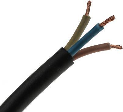 Actual product image Rs Pro H05RRF 3 Core 2.5mm rubber cable 100m (100 m)