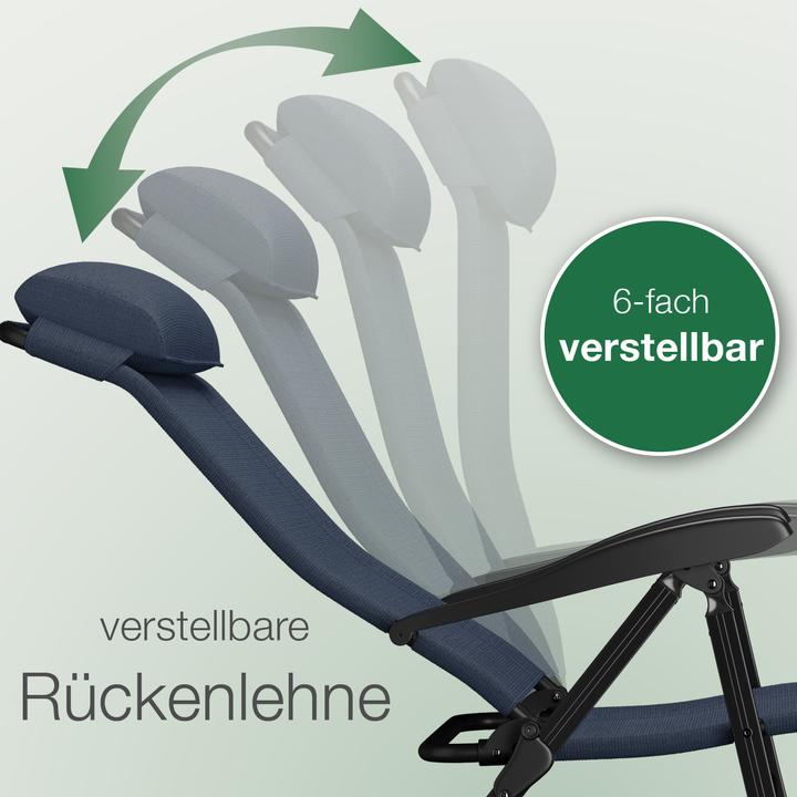 Actual product image Aktivshop Klappstuhl aktiv Camping mit Beinauflage