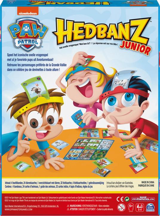 Actual product image NoName Paw Patrol Hedbanz (English)