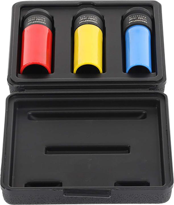 Produktbild Gedore Red red R63043003 Kraftschrauber-Steckschlüssel-Satz 1/2 3-teilig (19 mm, 21 mm, 18 mm, 17 mm, 20 mm)