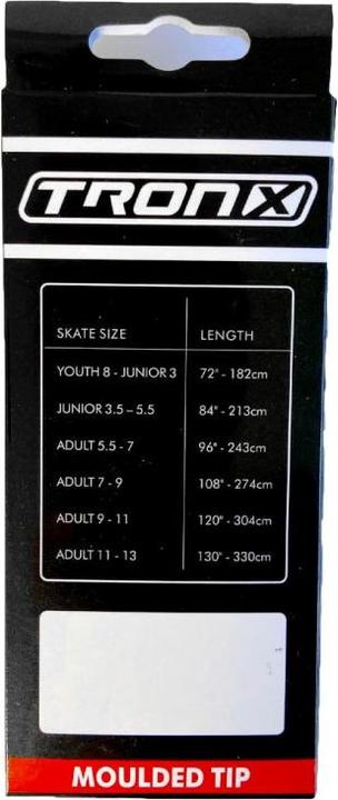 Produktbild TronX gewachste Hockeyschnürsenkel (Schwarz, 84"/213cm) (213 cm)