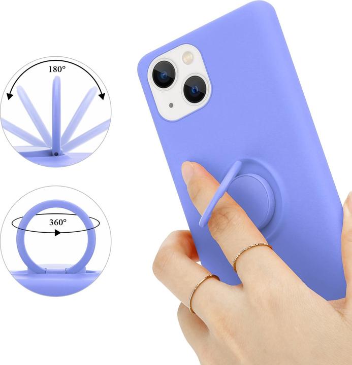 Immagine prodotto Cadorabo Custodia per Apple iPhone 14 PLUS in TPU Liquid Ring in stile custodia in silicone (Apple iPhone 14 Plus)