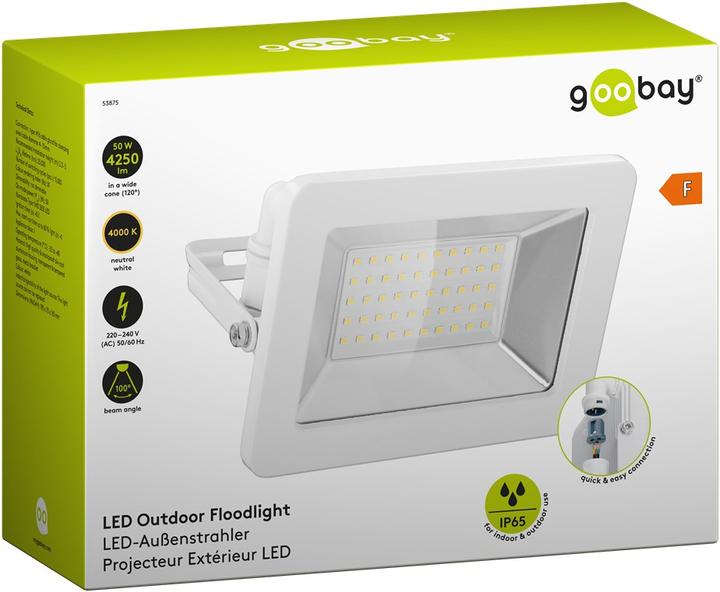 Immagine prodotto Goobay Faretto da esterno a LED, 50 W (4260 lm, IP65)