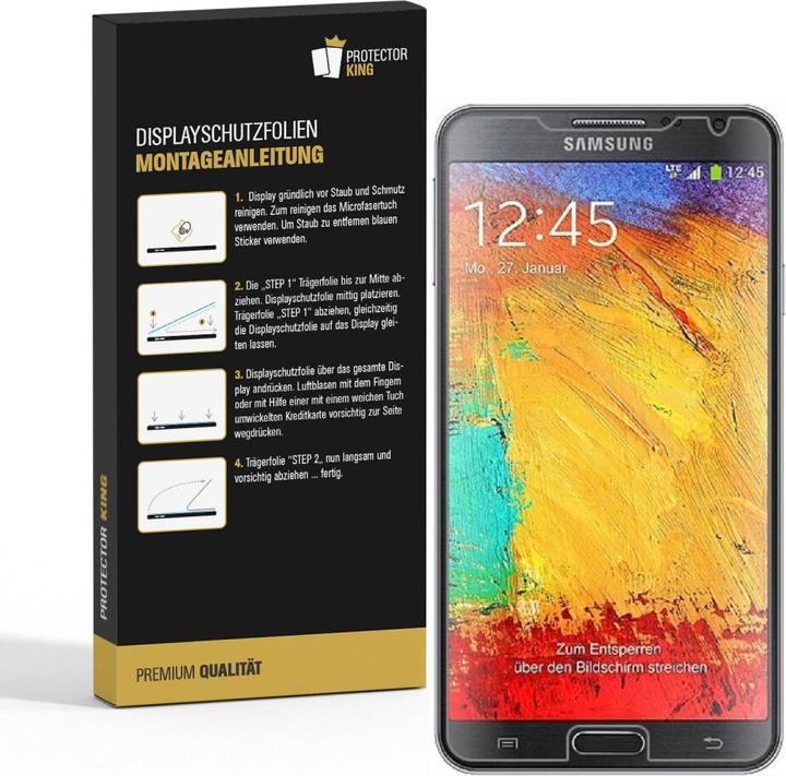 Produktbild Protectorking 3x Displayschutzfolie matt Anti-Reflex entspiegelt (3 Stück, Samsung Galaxy Note 3 Neo)