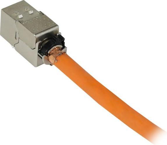 Produktbild Synergy 21 Keystone,Modul, TP-BuchseRJ45, CAT6A, 500MHz, Slim-line, mit Kabelklemme, Synerg (Keystone Modul)