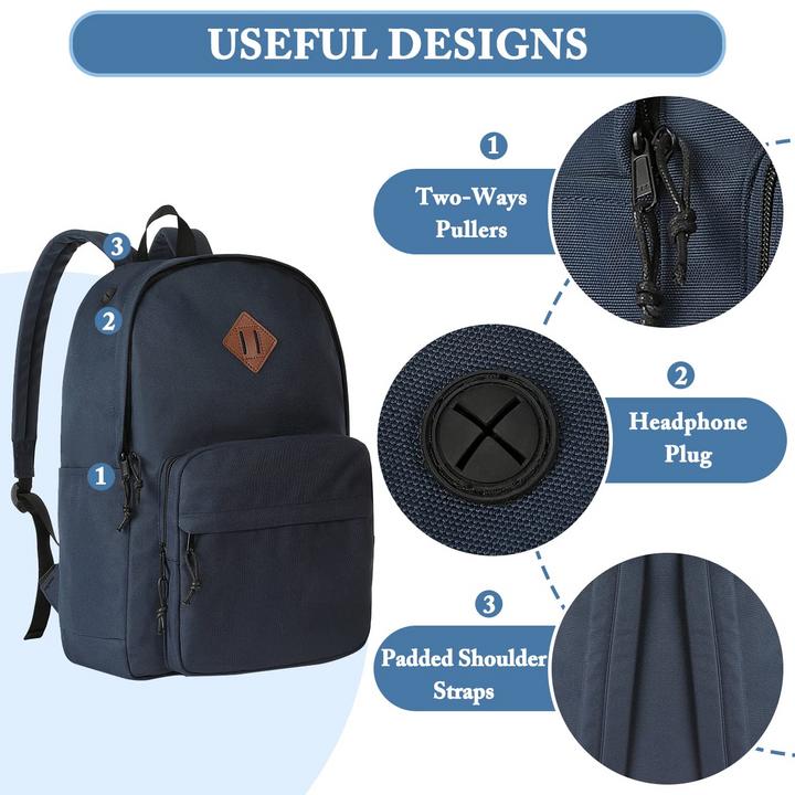 Produktbild Only-Bags.Store Schulrucksack, klassischer leichter Rucksack Teenager College Schultasche lässiger Tagesrucksack (630 l)
