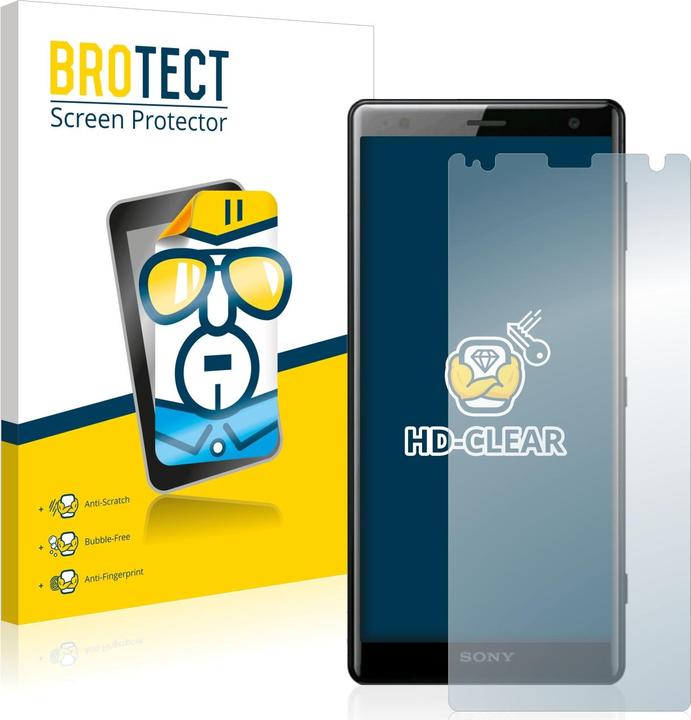 Actual product image BROTECT Screen Protector Clear (2 Piece, Sony Xperia XZ2)