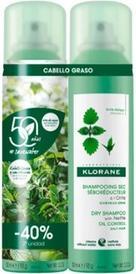 Klorane Reinigendes Trockenshampoo Brennnessel - 2x150ml (300 ml, Trockenshampoo)