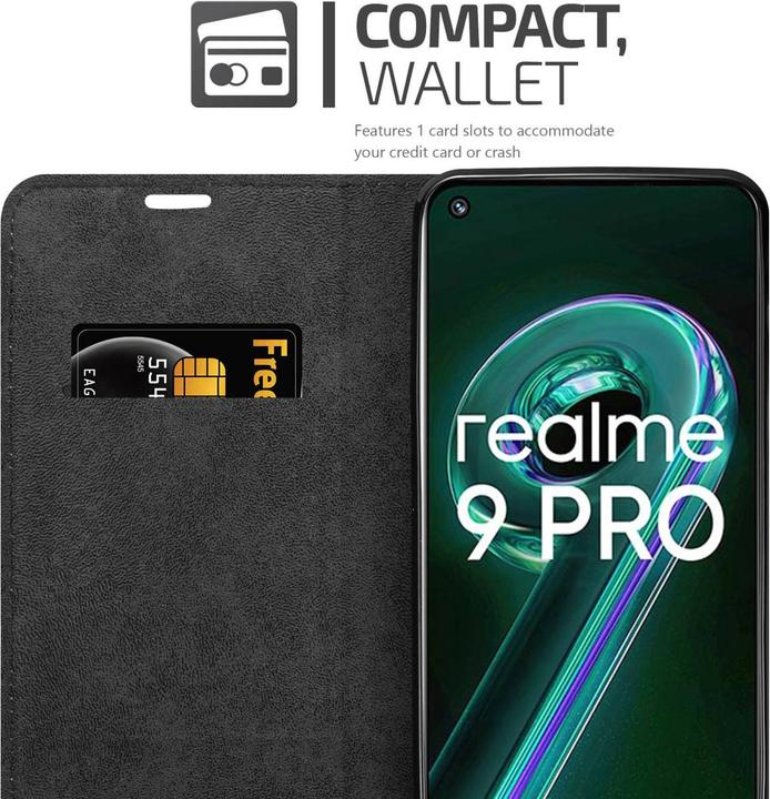 Actual product image Cadorabo Case for Realme 9 5G / 9 PRO / V25 / Q5 / OnePlus Nord CE 2 LITE 5G in Book Invis. Magnet Style (Vivo V25, Realme 9 Pro+, OnePlus North CE 2 Lite 5G)