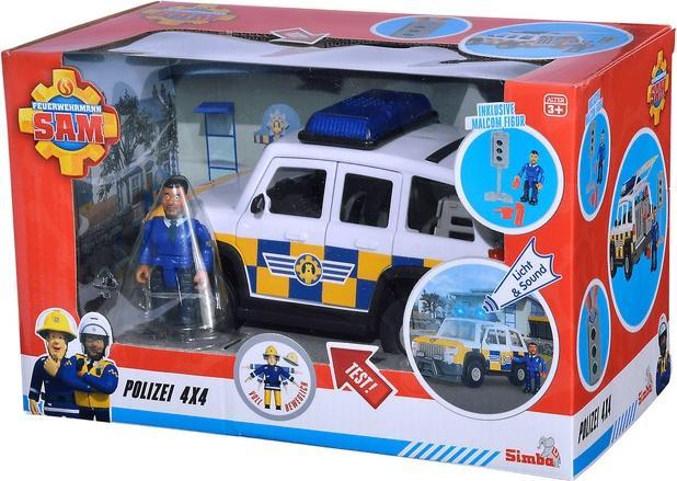 Produktbild Simba Feuerwehrmann Sam Polizeijeep mit Figur
