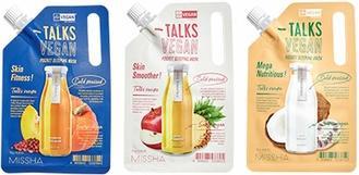Actual product image Missha Talks Vegan Squeeze Pocket Sleeping Mask Moisturising And Nourishing All-Night Mask For Dry