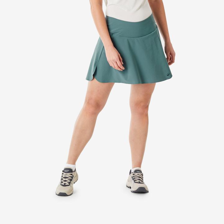 Image du produit Quechua Jupe short de randonnée femme, MH500 vert (L)