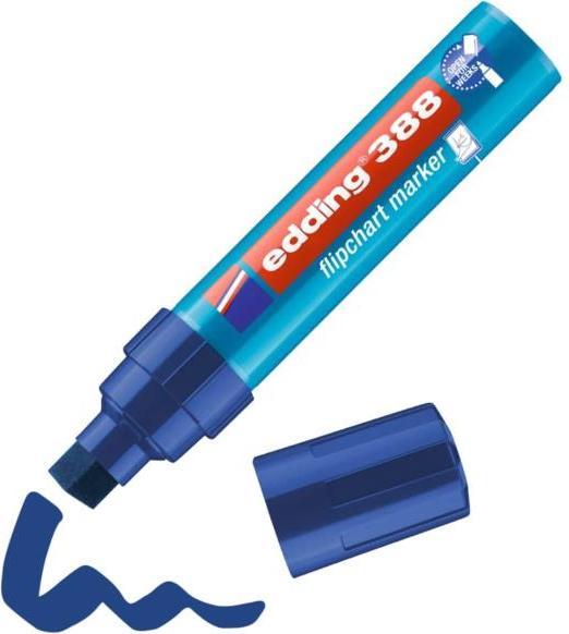 Produktbild Edding 10er-Pack Flipchart-Marker auf Wasserbasis (Blau, 12 mm, 10 x)