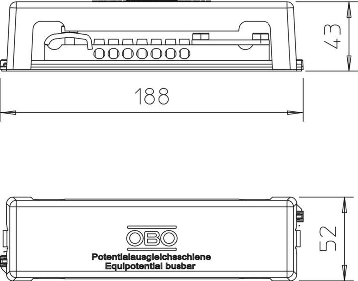 Produktbild OBO Bettermann Potentialausgl.schiene