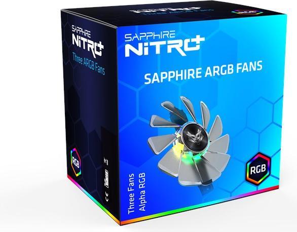 Actual product image Sapphire ARGB fan for Nitro+ (95 mm, 1 x)