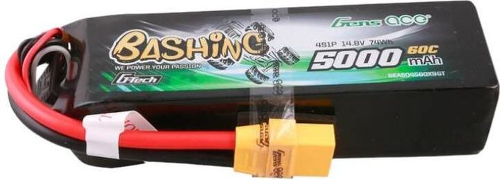 Actual product image Gens Ace G-Tech 5000mAh 14.8V 4S1P 60C Lipo Battery Pack with XT90 Plug-Bashing Series (14.80 V, 5000 mAh)