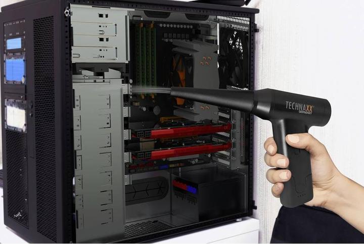Immagine prodotto Technaxx Soffiatore a batteria, TX-293, con funzione di aspirazione, 160 W