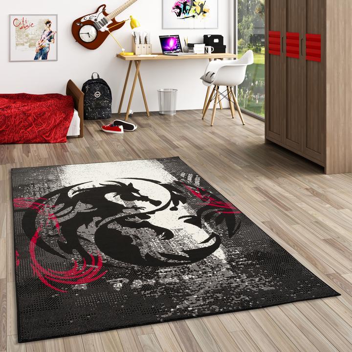 Produktbild Pergamon Trendline Teppich Drachen (80 x 150 cm)