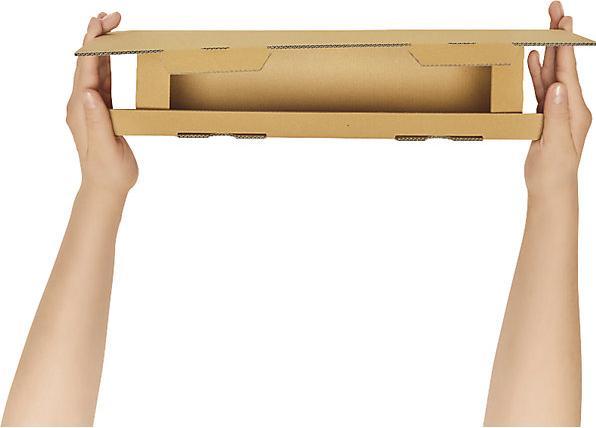 Actual product image kaiserkraft Wine bottle box, white, for 2 bottles, 10+ items. (1 x)