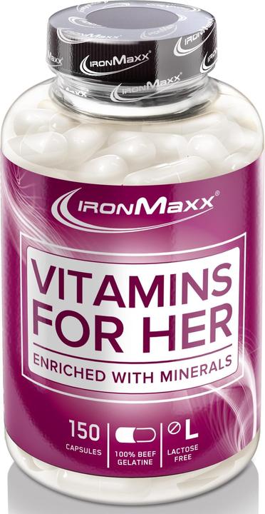 Actual product image IronMaxx Vitamins For Her (150 Piece, Capsules, 150 g)