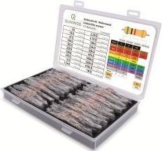 Image du produit Quadrios 201711P003 Résistance à couche de carbone Assortiment câblé axial 0.5 W 5 % 400 pcs.
